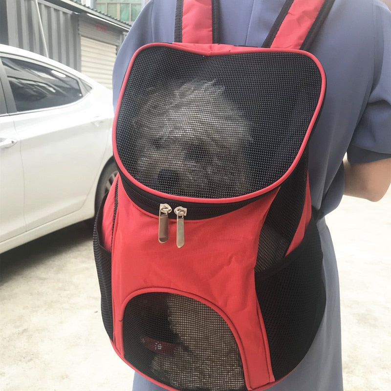 Mochila transpirable para transportar perros pequeños